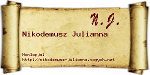 Nikodemusz Julianna névjegykártya